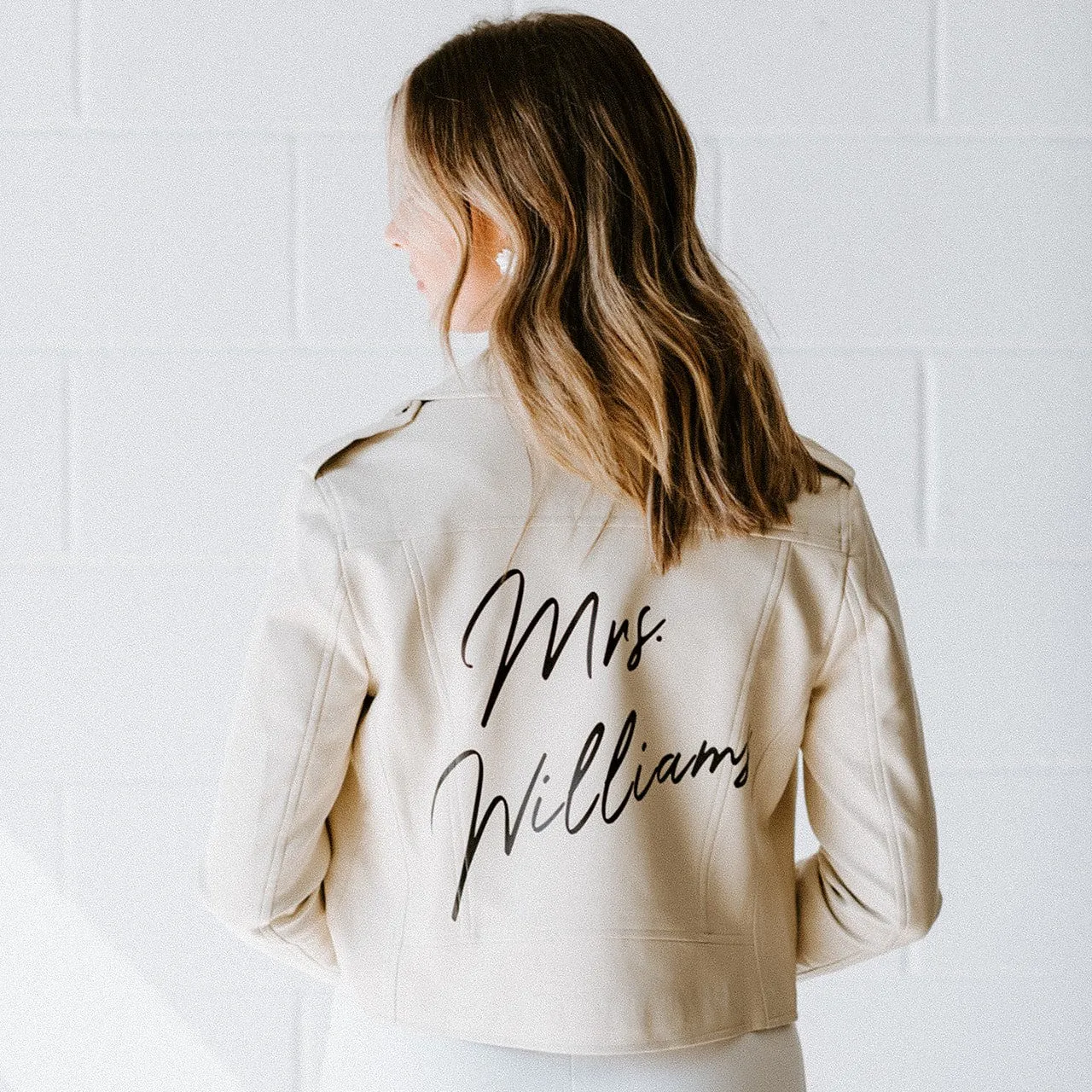 Leather Jacket (CREAM)