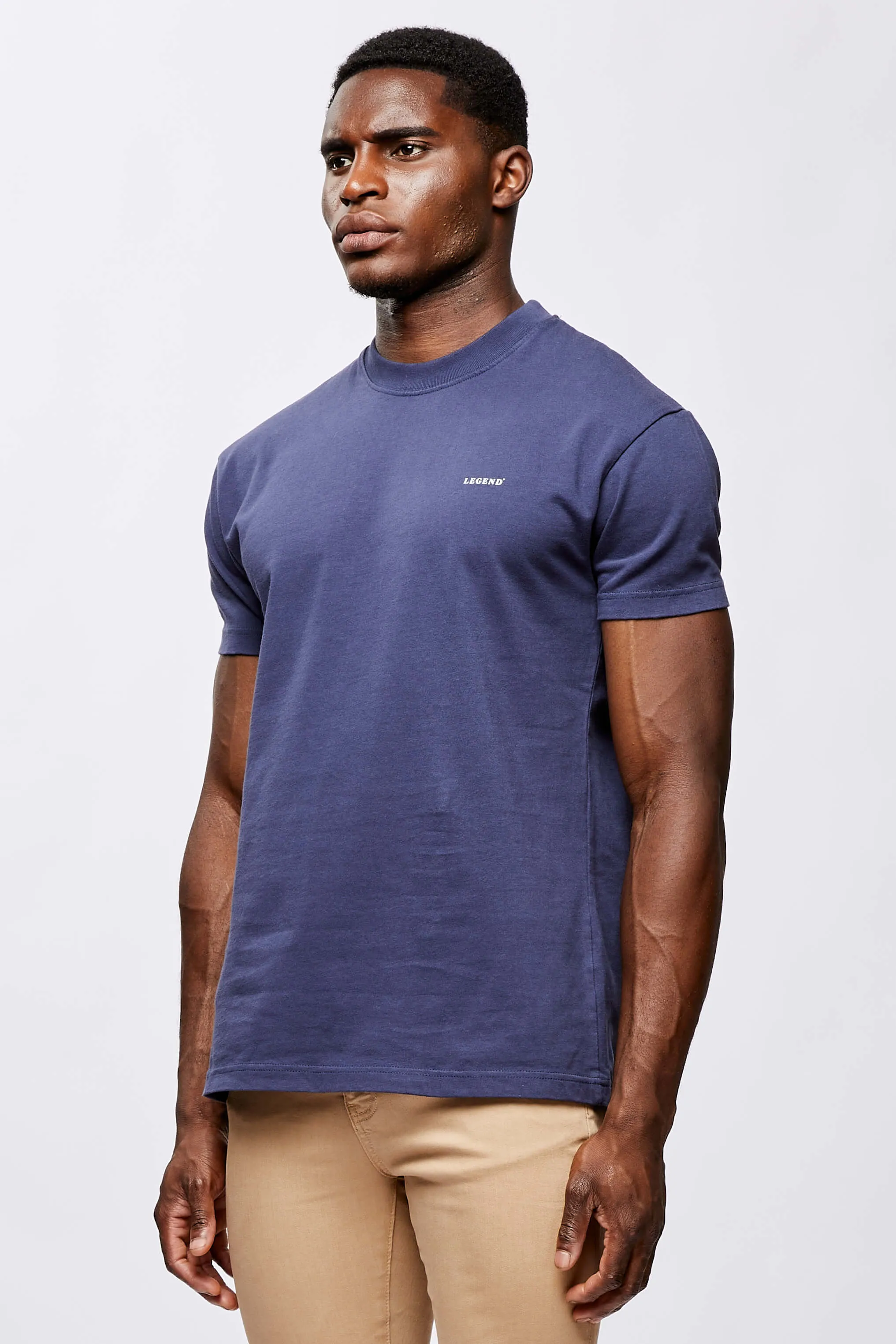 LEGEND* BASICS MUSCLE FIT T-SHIRT - INDIGO NAVY