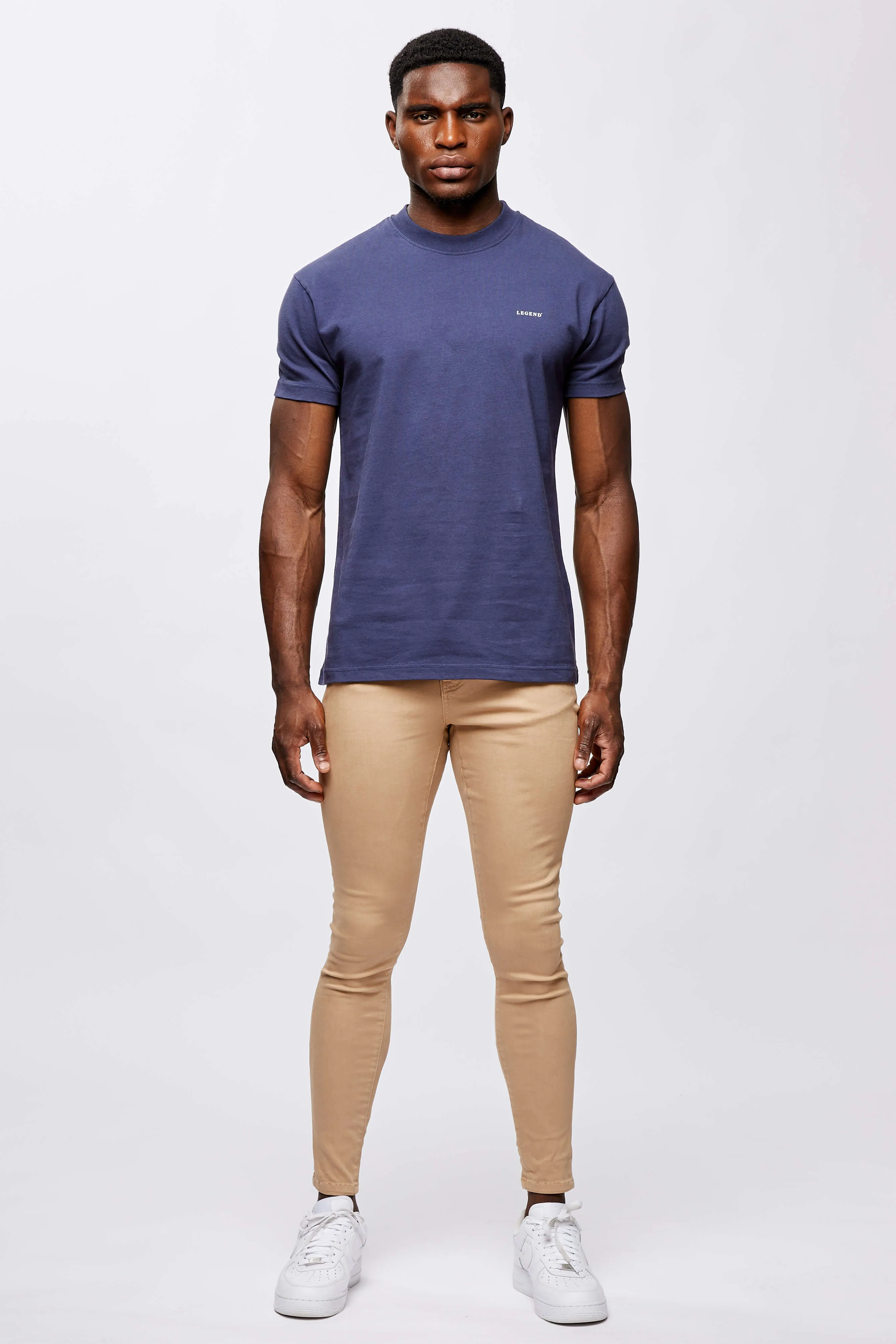 LEGEND* BASICS MUSCLE FIT T-SHIRT - INDIGO NAVY