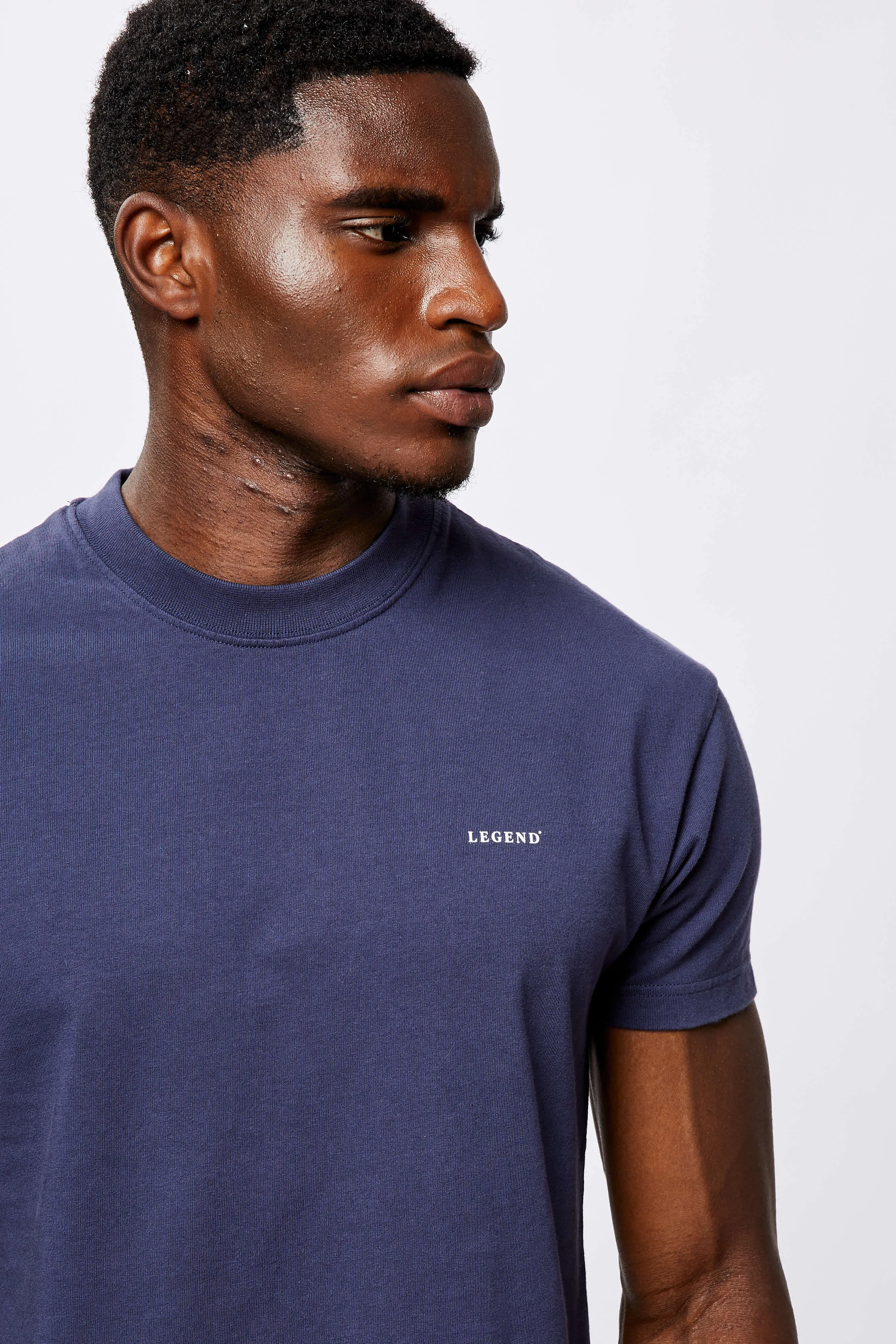 LEGEND* BASICS MUSCLE FIT T-SHIRT - INDIGO NAVY