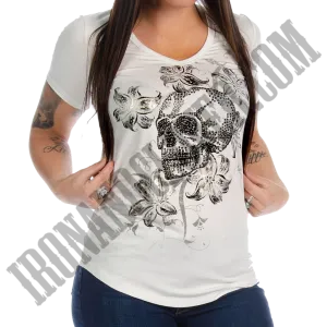 Lethal Lily V-Neck Tee