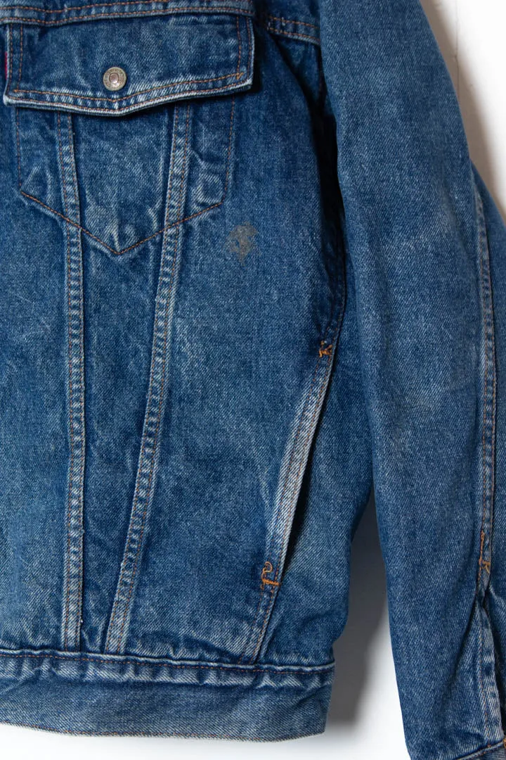 Levi's Hudson Bay Blanket Lined Denim Trucker Jacket (XL)