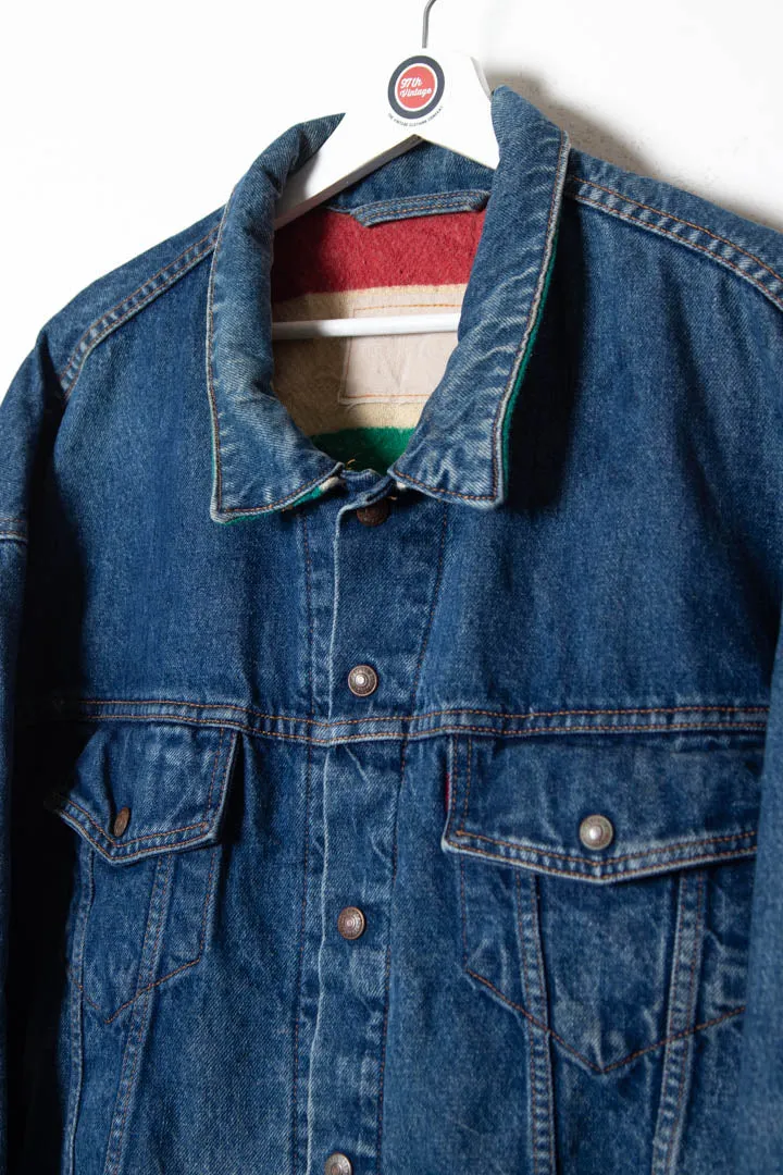 Levi's Hudson Bay Blanket Lined Denim Trucker Jacket (XL)