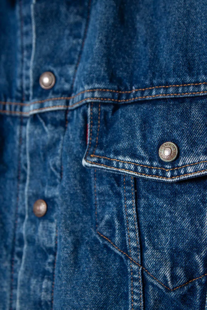 Levi's Hudson Bay Blanket Lined Denim Trucker Jacket (XL)