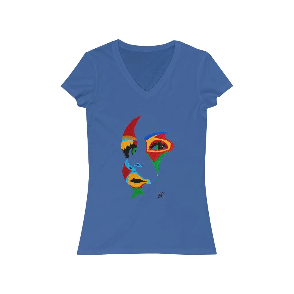 LIBÉRANOS - Women's Jersey Short Sleeve V-Neck Tee