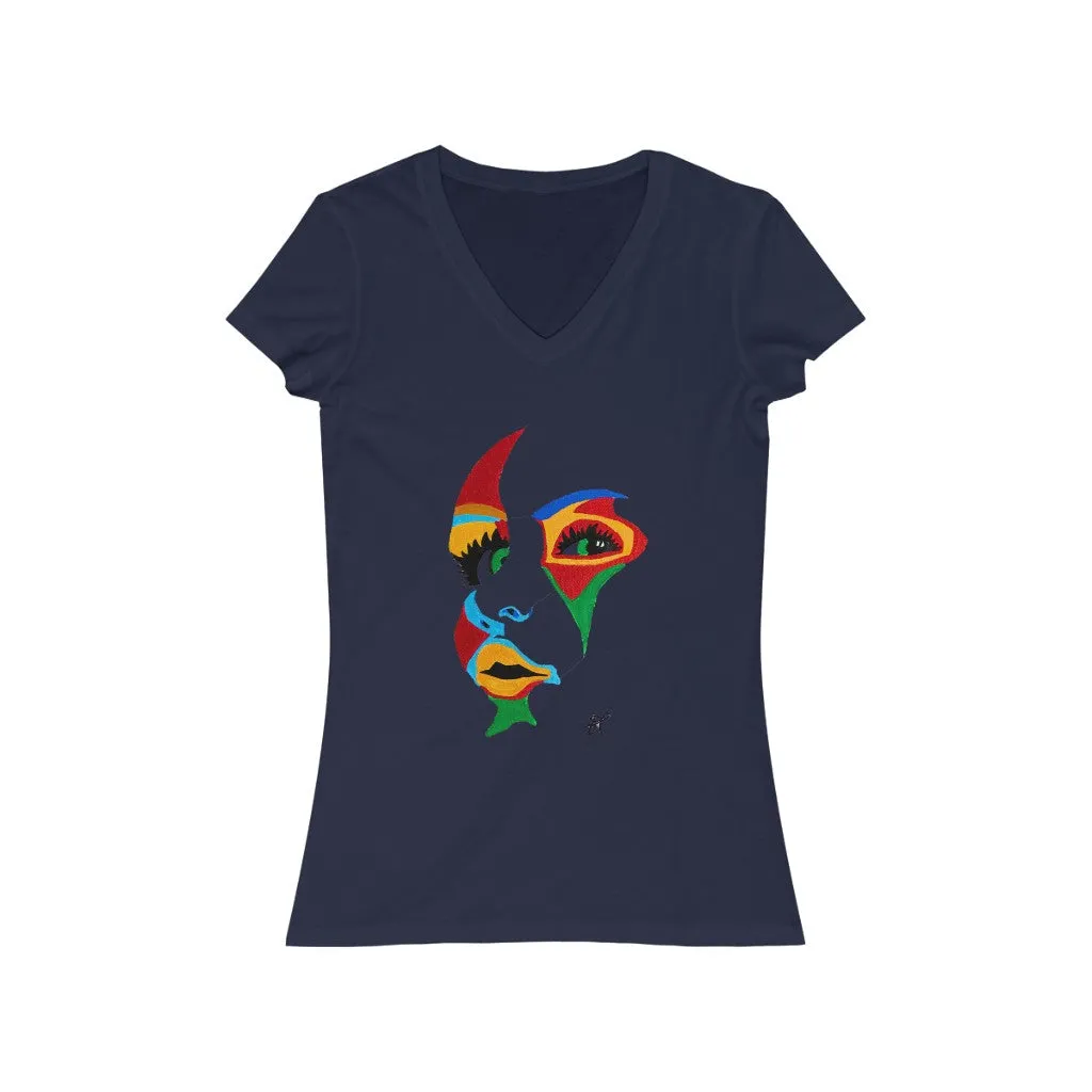 LIBÉRANOS - Women's Jersey Short Sleeve V-Neck Tee