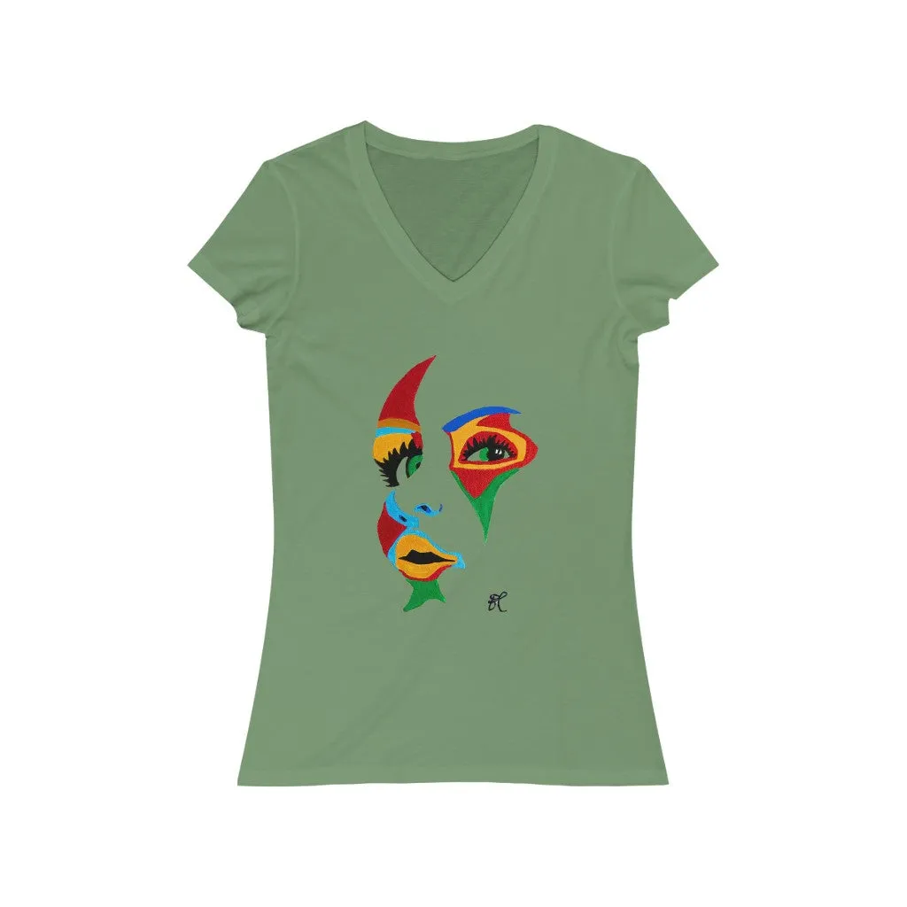 LIBÉRANOS - Women's Jersey Short Sleeve V-Neck Tee