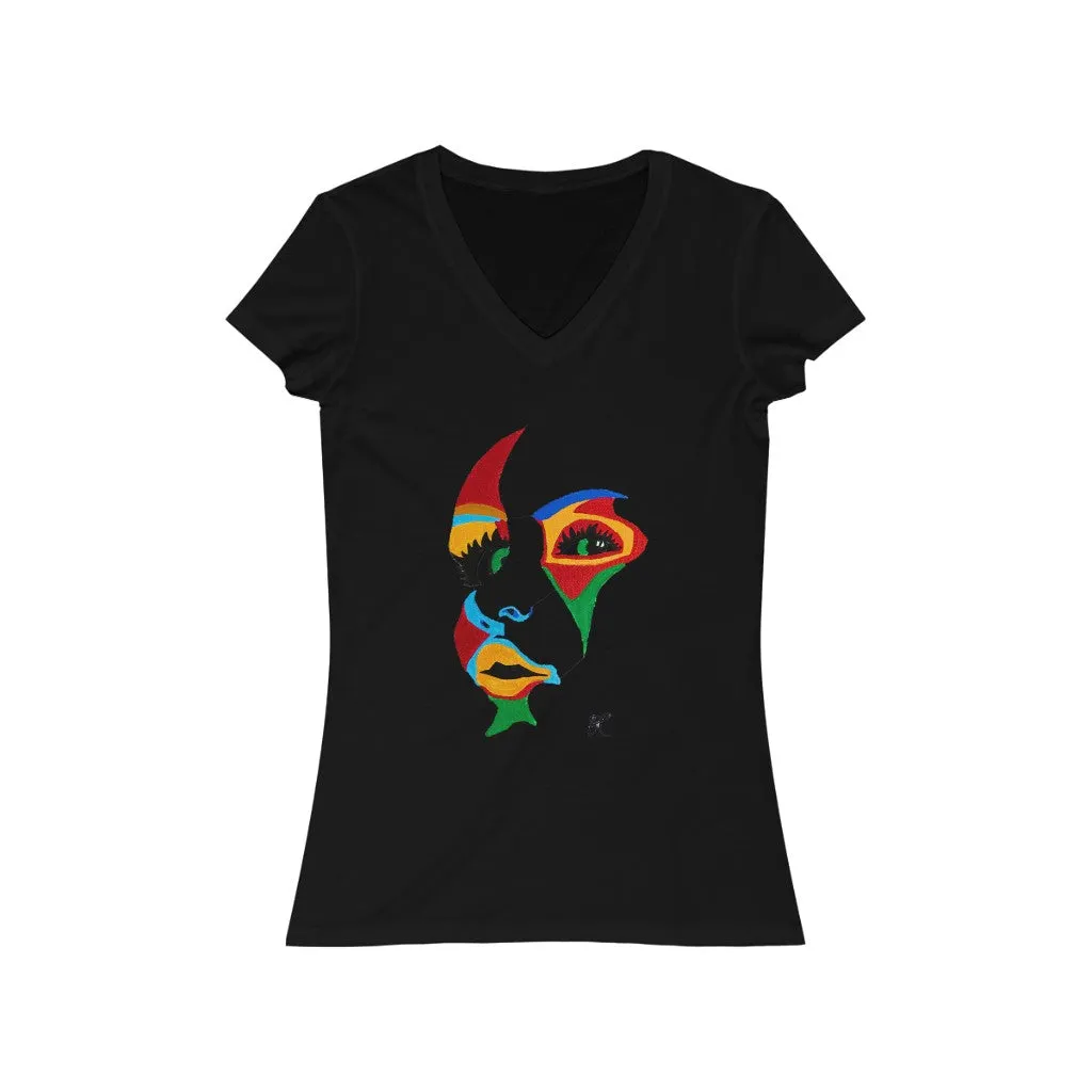 LIBÉRANOS - Women's Jersey Short Sleeve V-Neck Tee