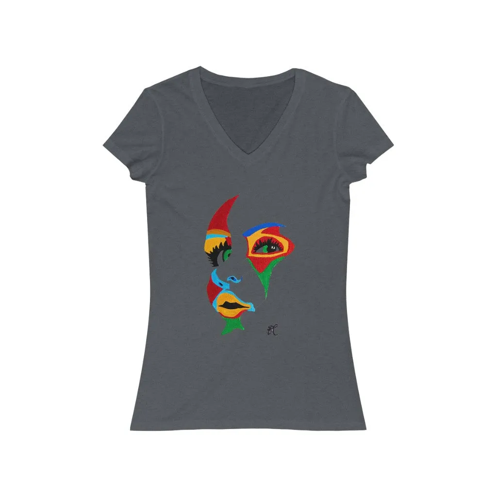 LIBÉRANOS - Women's Jersey Short Sleeve V-Neck Tee