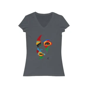 LIBÉRANOS - Women's Jersey Short Sleeve V-Neck Tee