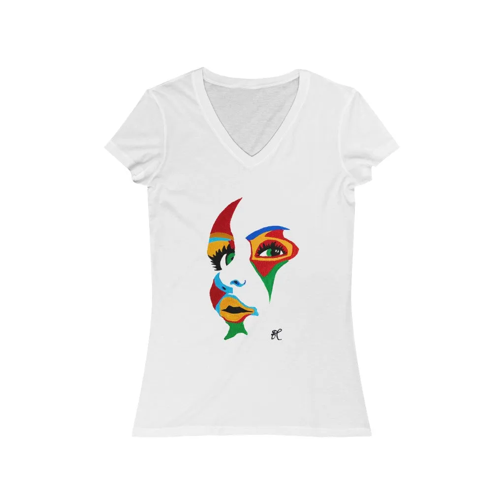 LIBÉRANOS - Women's Jersey Short Sleeve V-Neck Tee