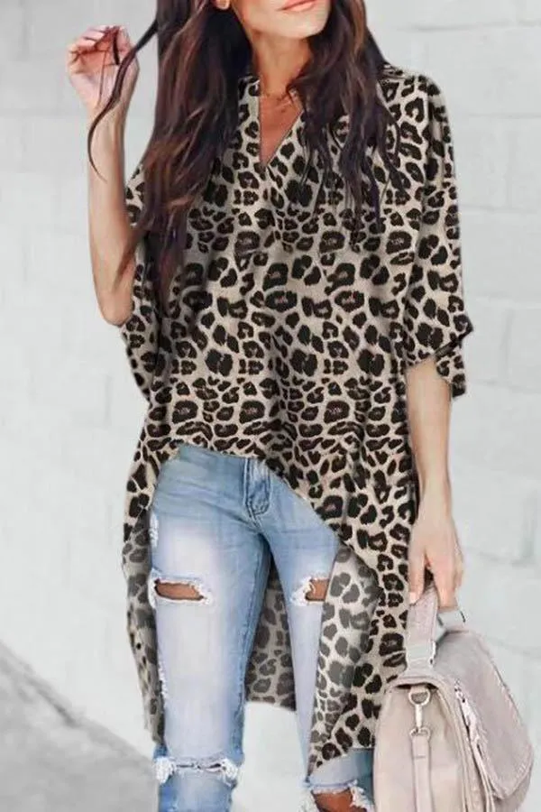 Lilipretty V-neck Loose Raglan Top