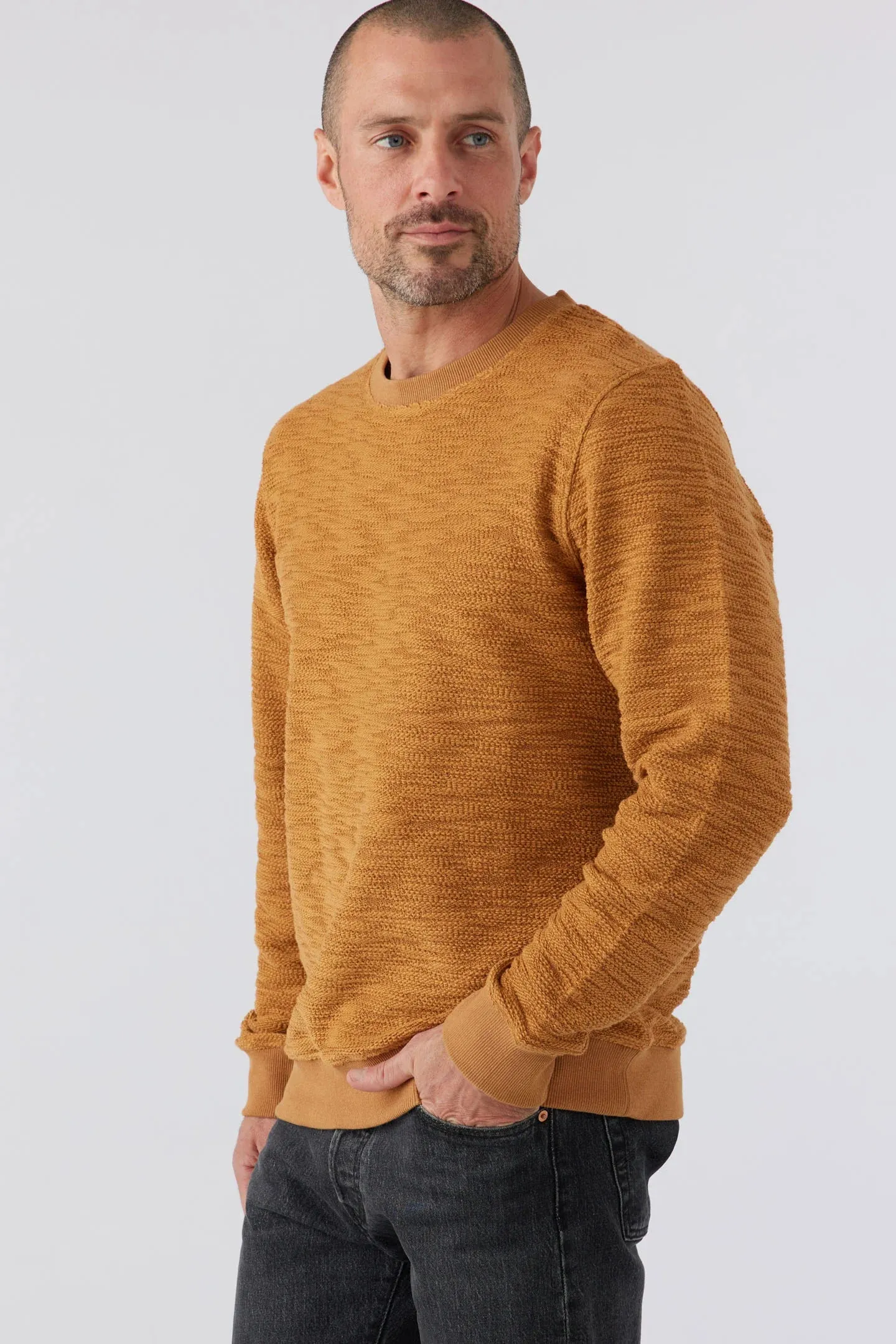 Linden Slub Terry Pullover - Ember