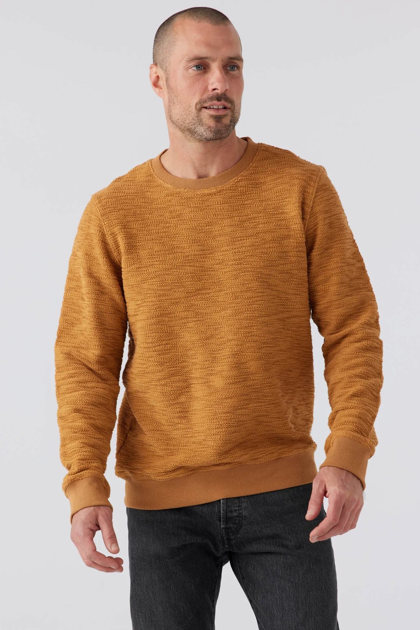 Linden Slub Terry Pullover - Ember