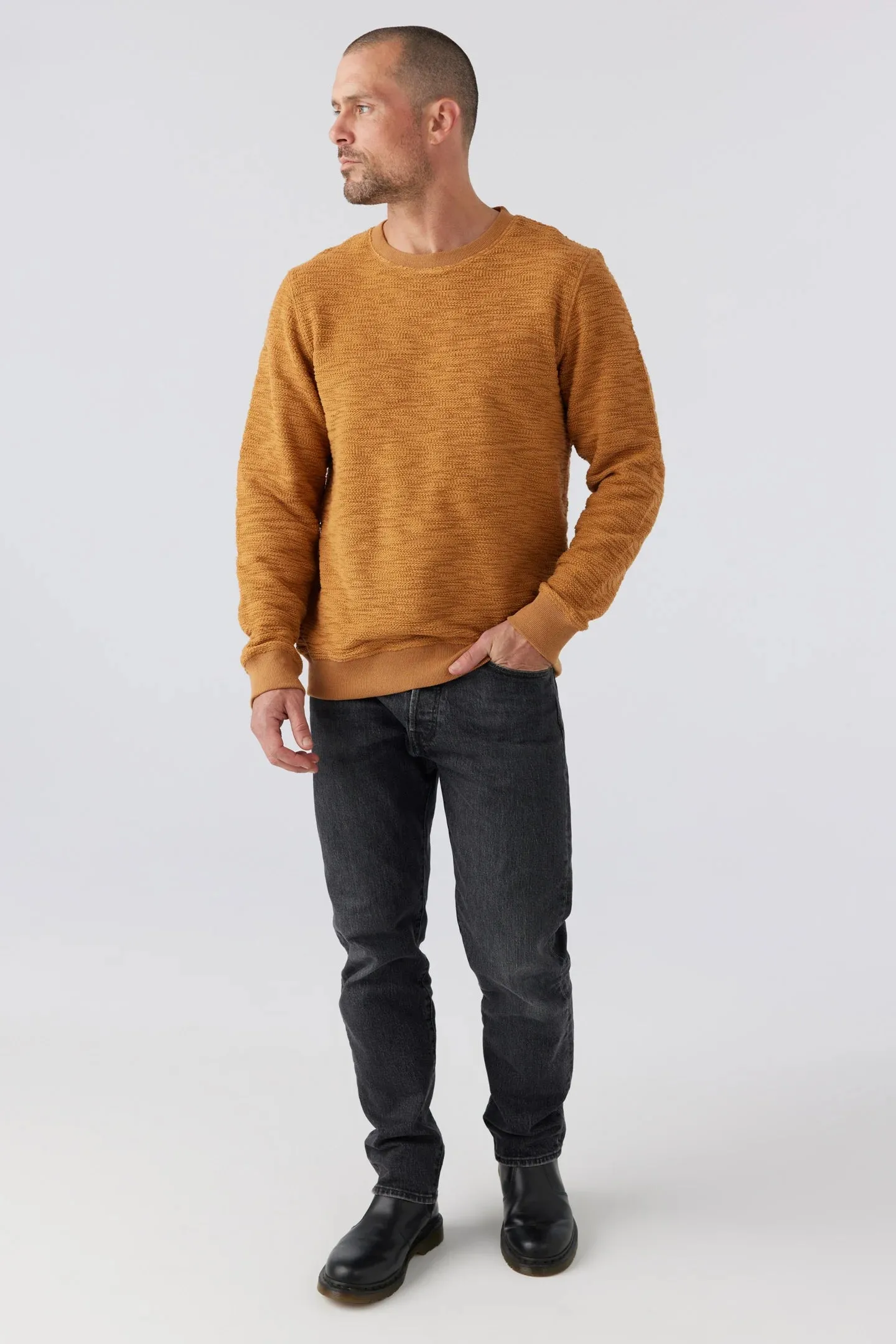 Linden Slub Terry Pullover - Ember