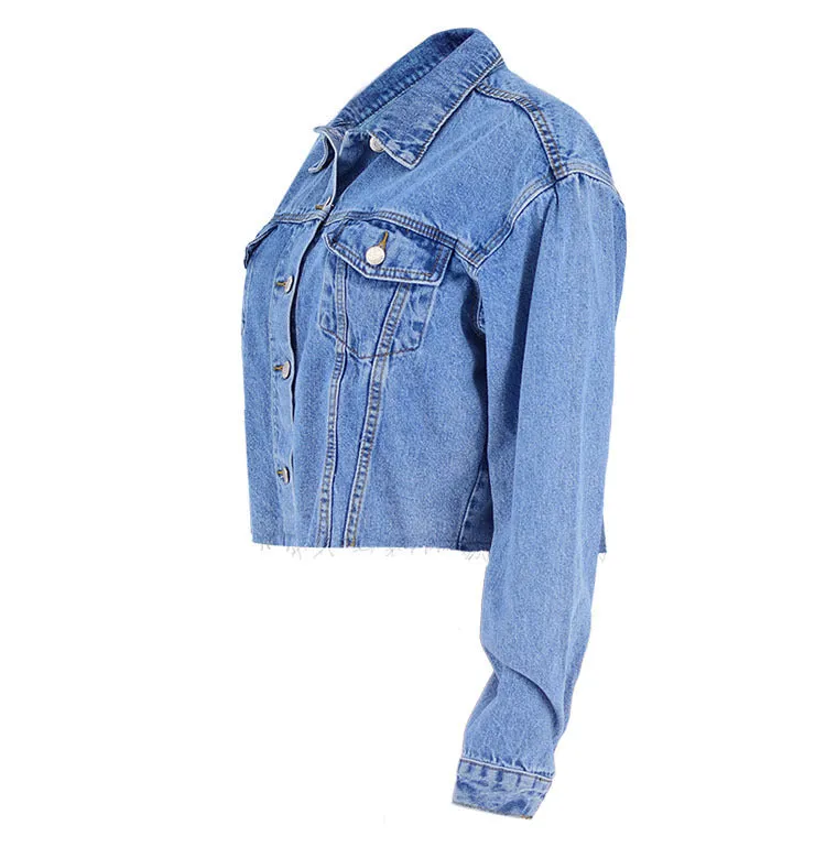 Loose Women's Street Short Cropped Denim Jacket