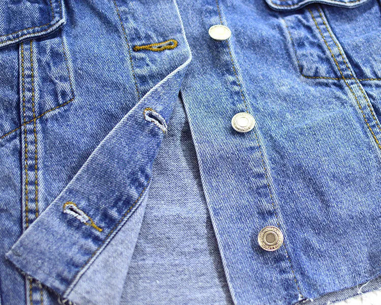 Loose Women's Street Short Cropped Denim Jacket