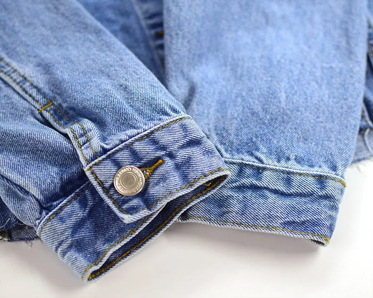 Loose Women's Street Short Cropped Denim Jacket