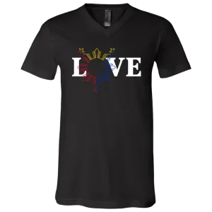 Love and Sun and Stars Unisex Jersey V-Neck T-Shirt