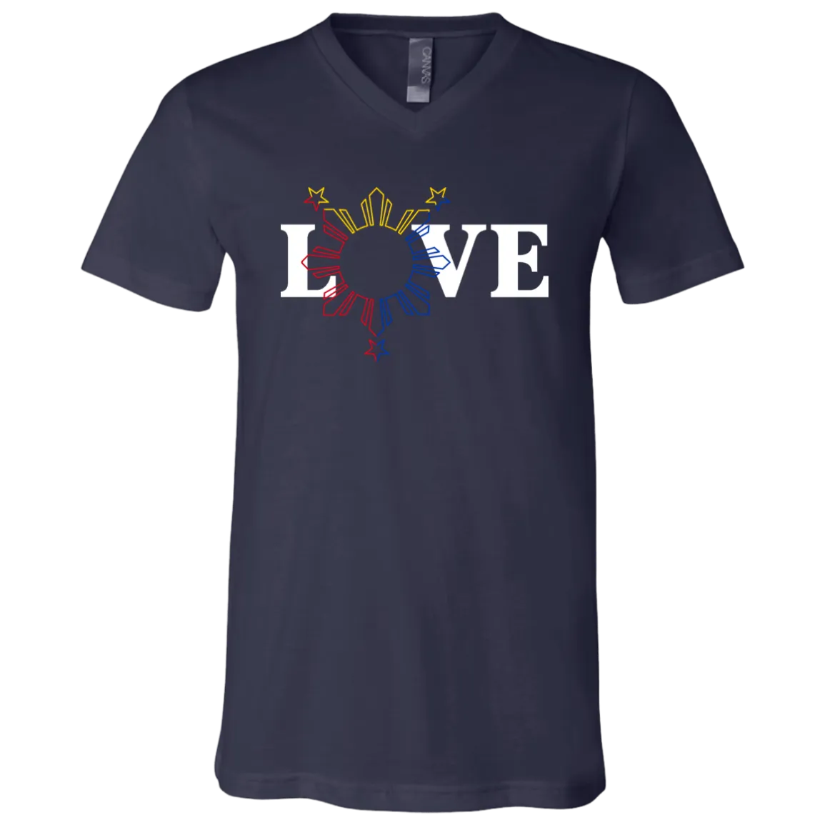 Love and Sun and Stars Unisex Jersey V-Neck T-Shirt