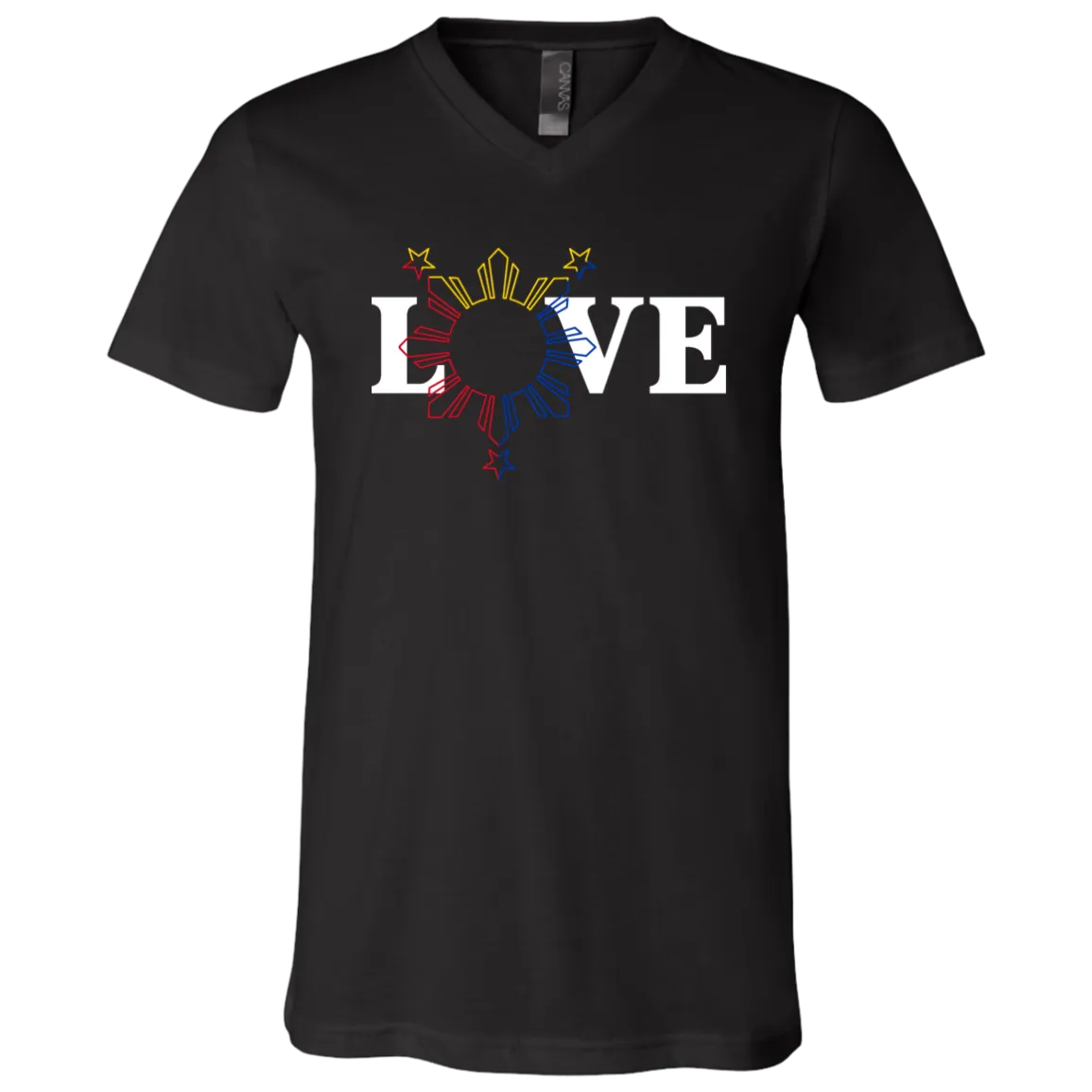 Love and Sun and Stars Unisex Jersey V-Neck T-Shirt