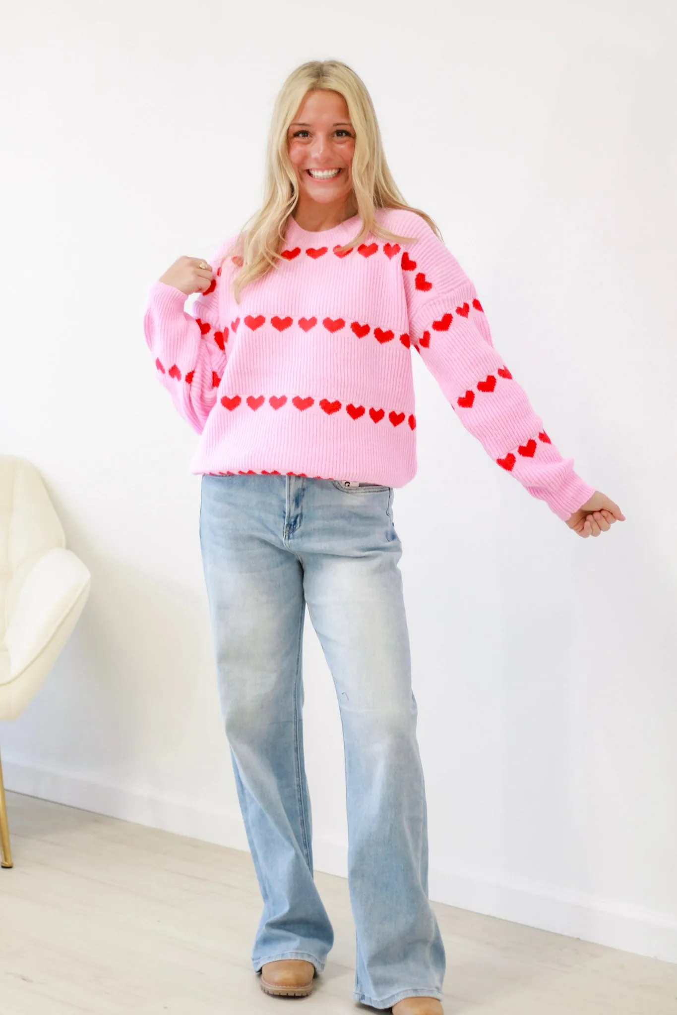 Love to Love You Heart Sweater