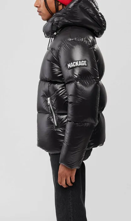 Mackage Men Hooded Down Jacket KENT-Z Black