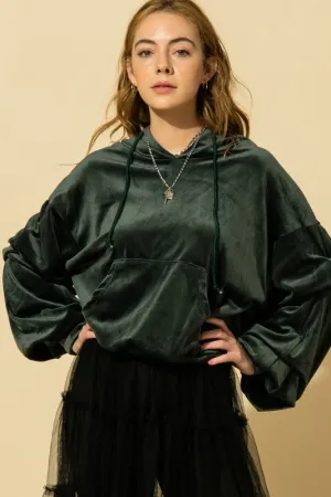 MAGIC VELVET HOODED PULLOVER