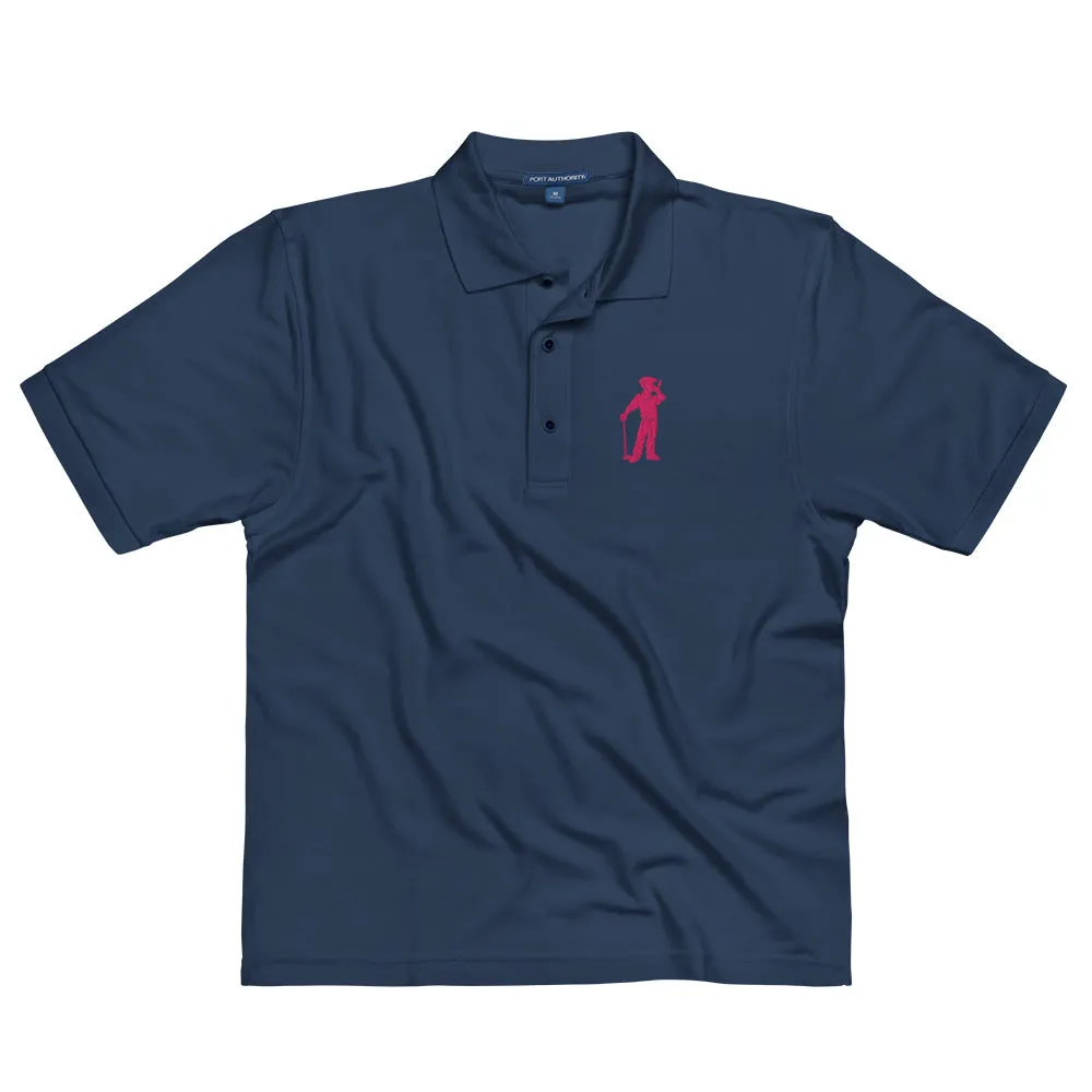 Male Golfer Premium Embroidered Polo - Pink