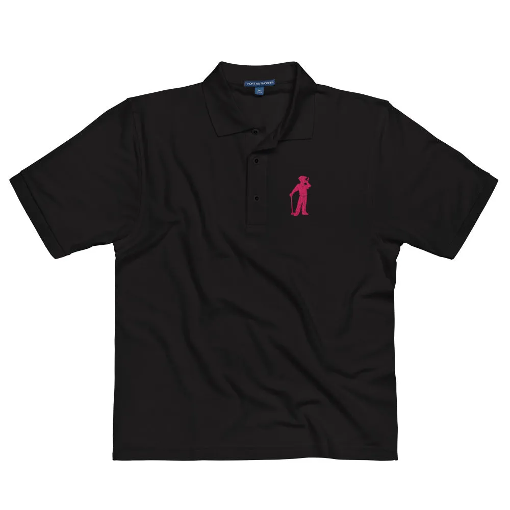 Male Golfer Premium Embroidered Polo - Pink