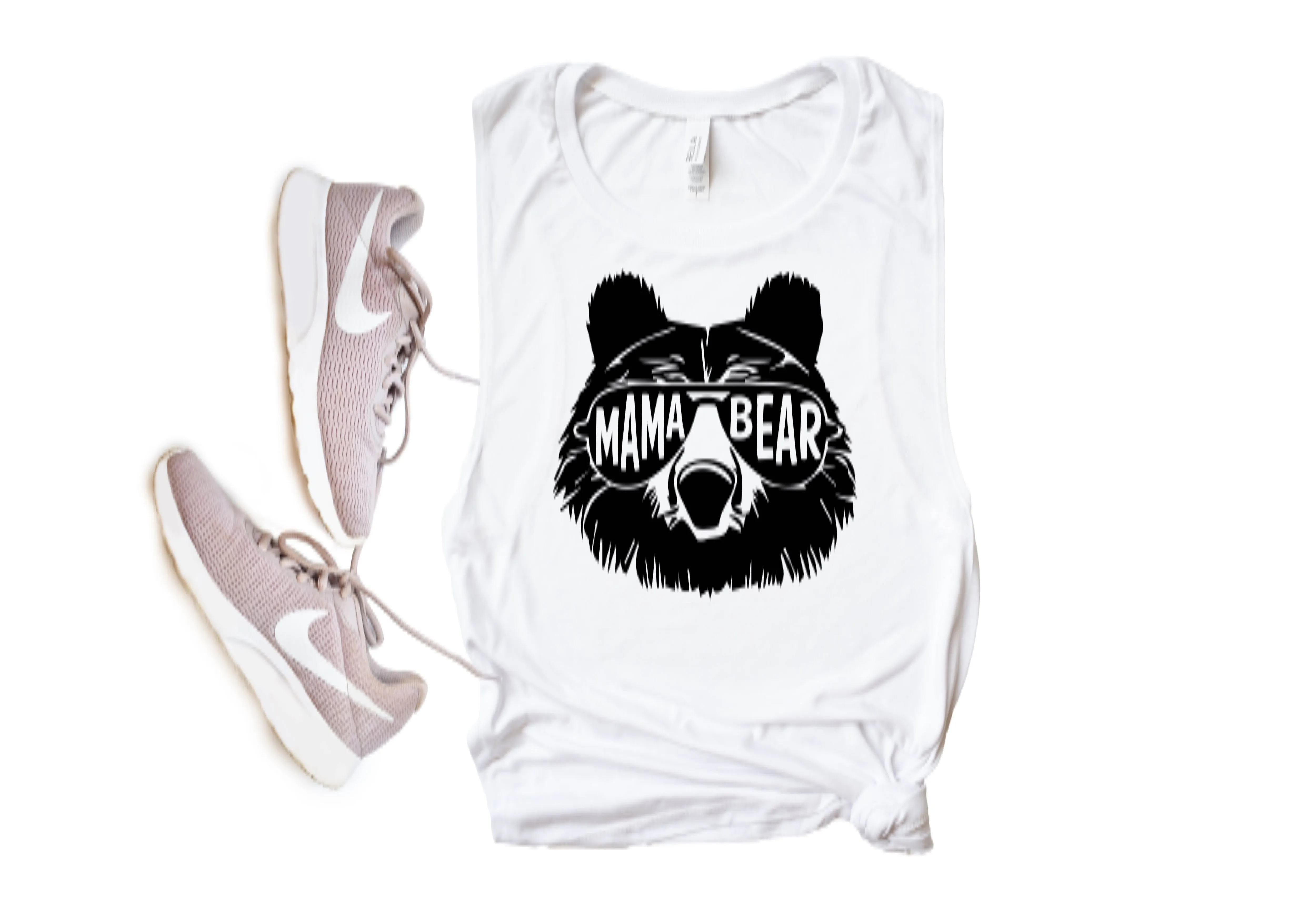 Mama Bear Glasses Tank | Womens Yoga Tank
