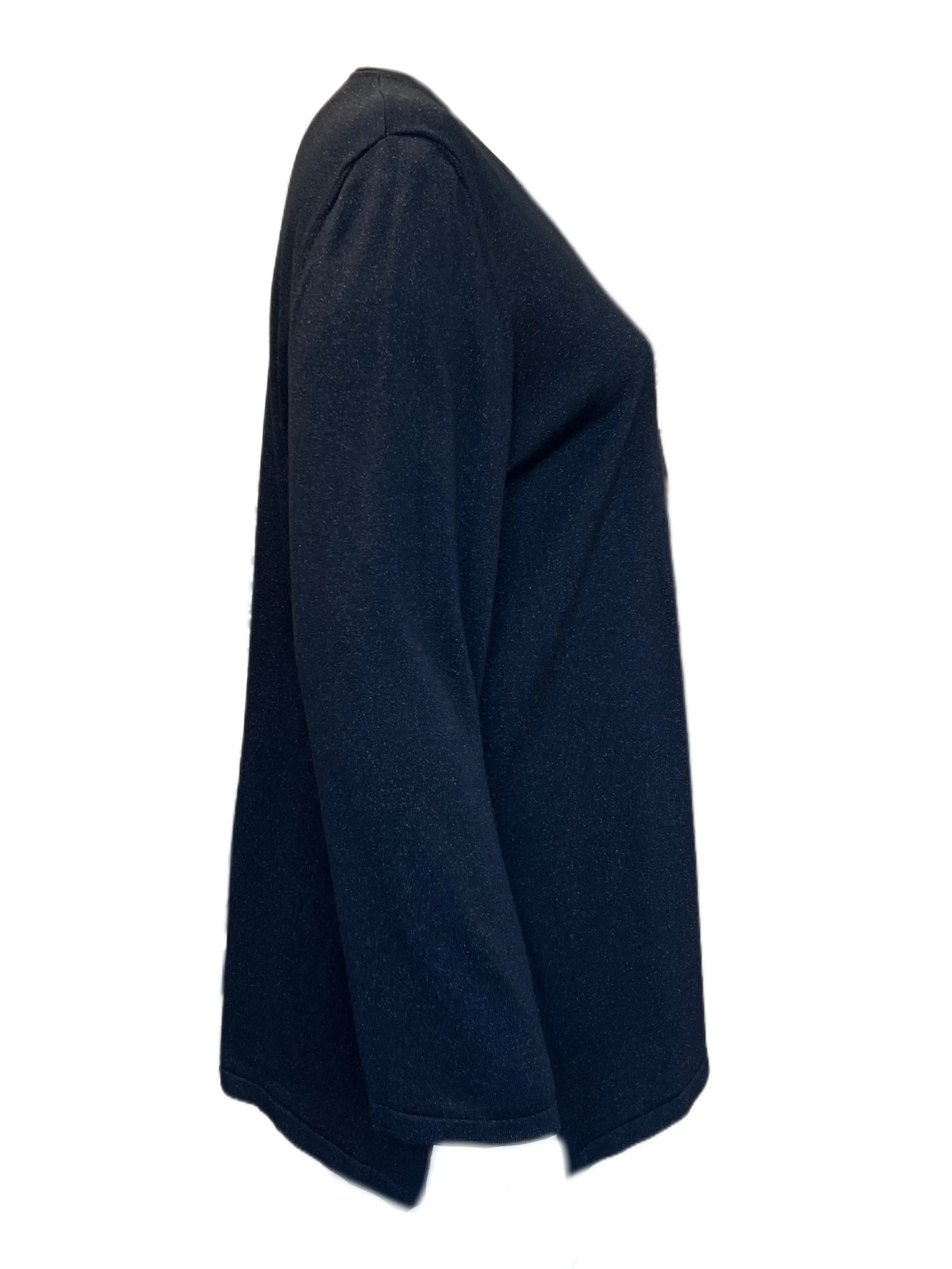 Marina Rinaldi Women's Black Agave Pullover Sweater NWT