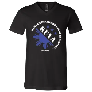 Matalino Mapagmahal Kuya Unisex Jersey V-Neck T-Shirt
