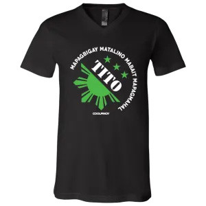 Matalino Mapagmahal Tito Unisex Jersey V-Neck T-Shirt