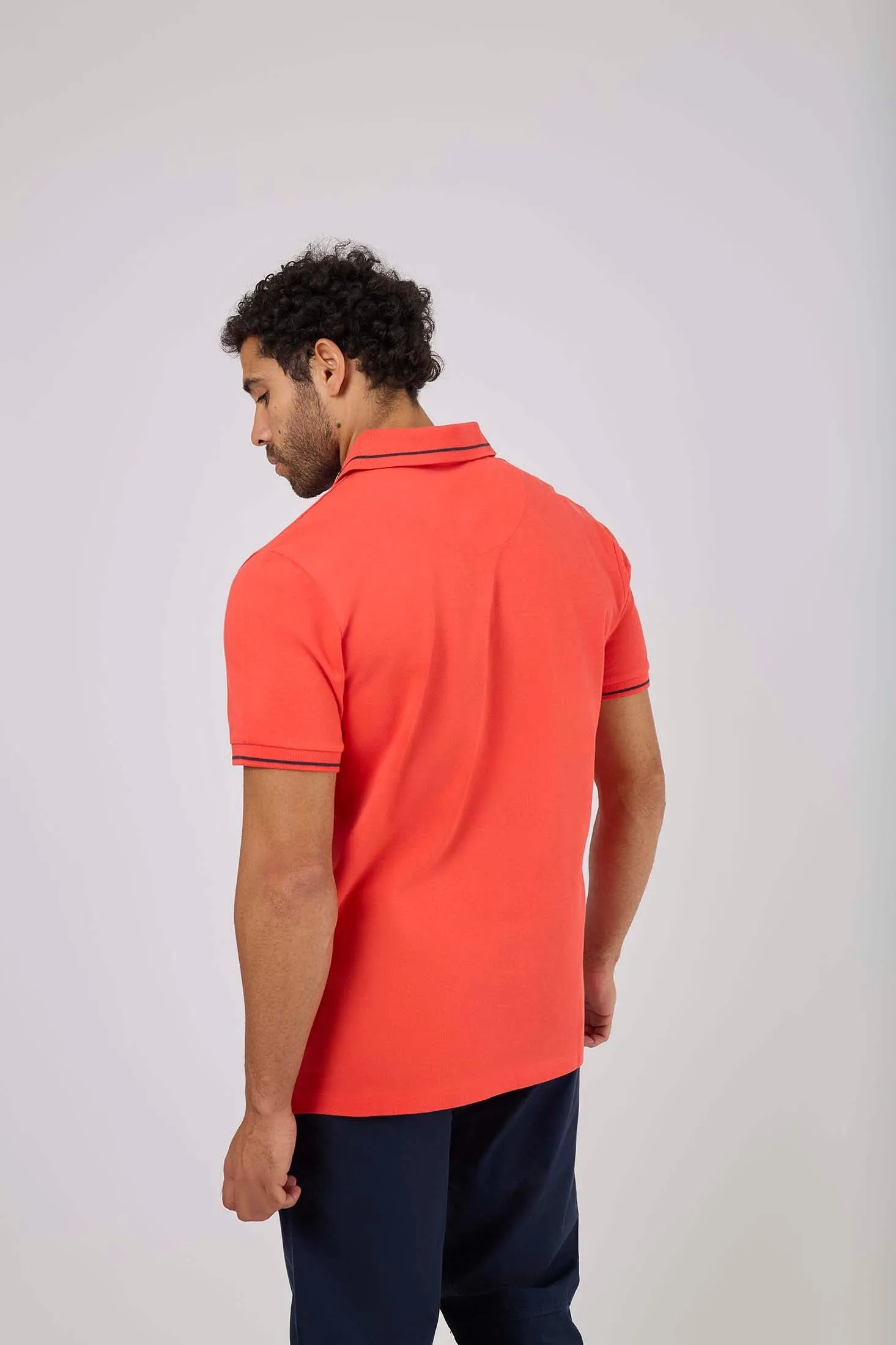 Men Polo Casual Regular Fit Blue