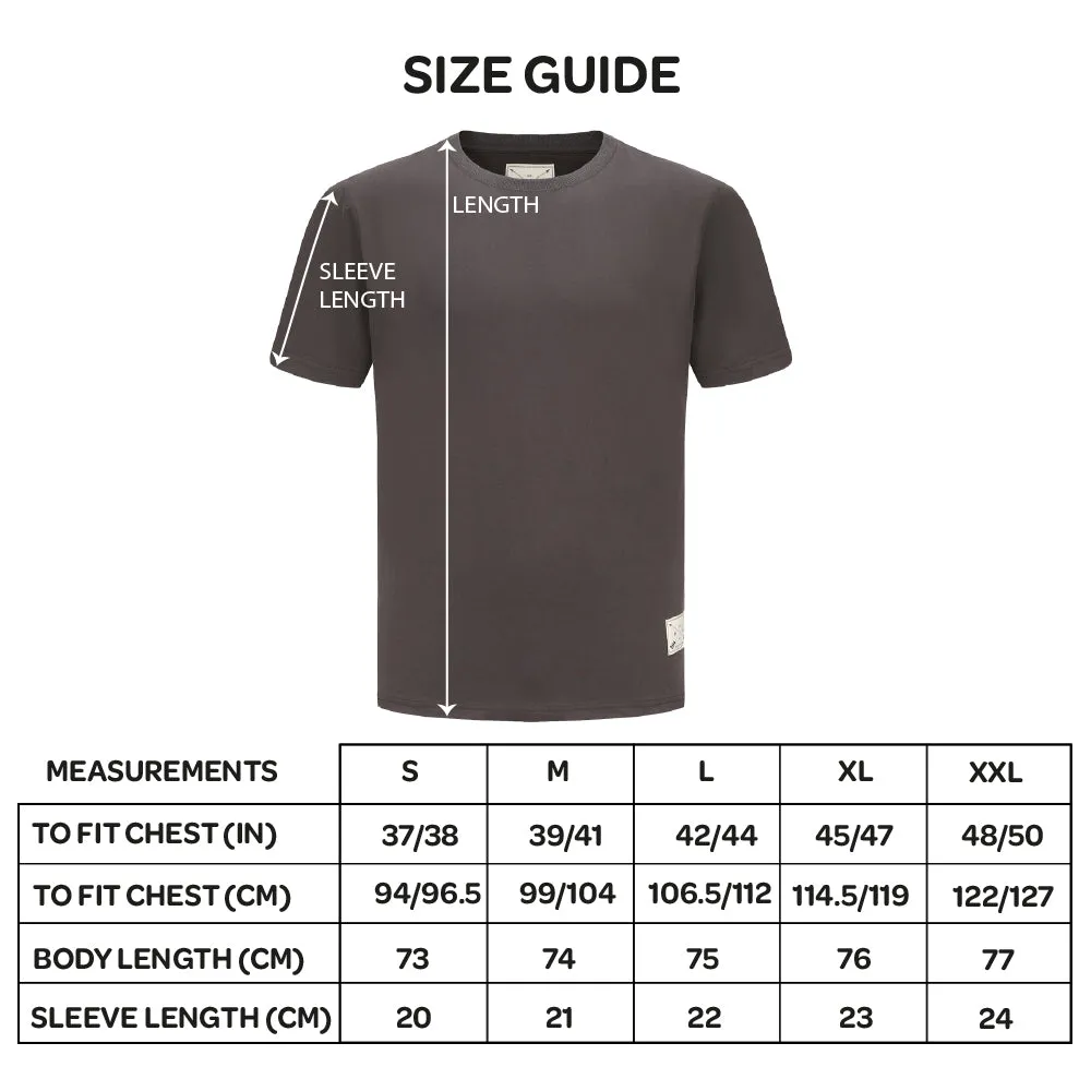 Men's 2 Pack Premium Crew Neck T-Shirts - Charcoal / Rust