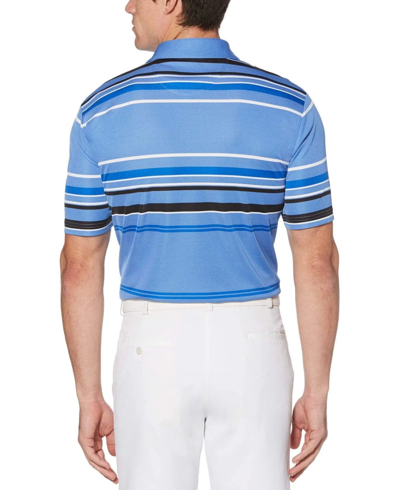 Mens Birdseye Stripe Polo