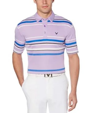 Mens Birdseye Stripe Polo