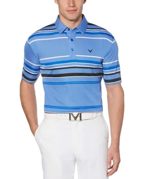 Mens Birdseye Stripe Polo