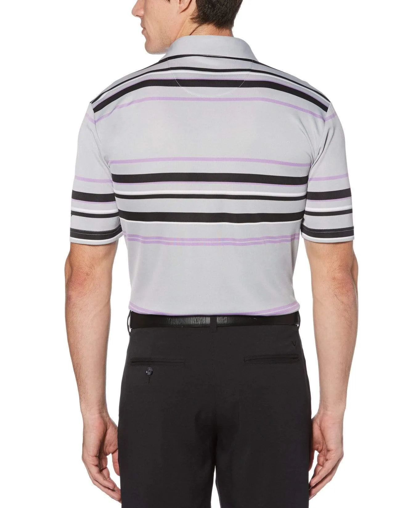 Mens Birdseye Stripe Polo