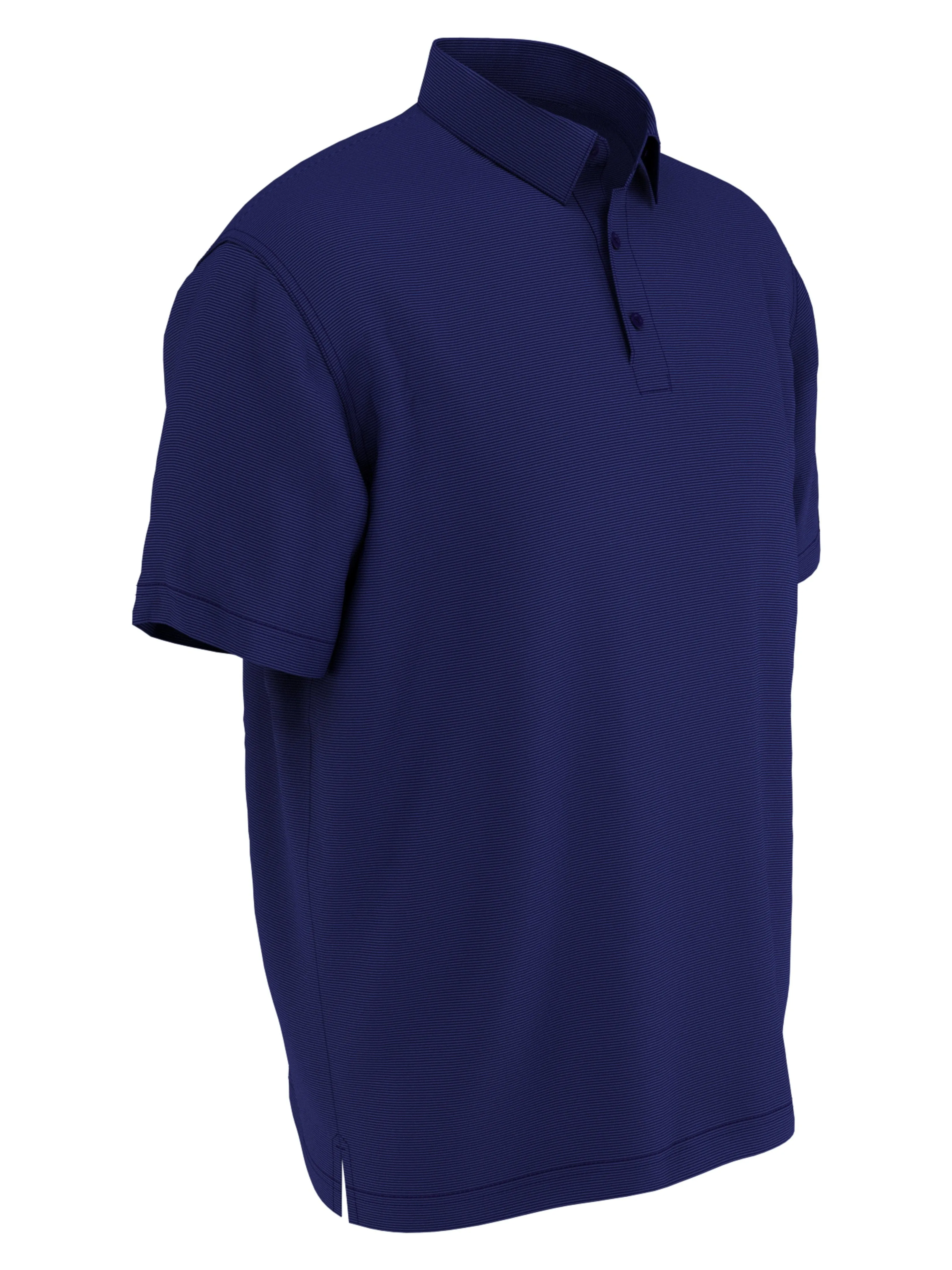 Mens Fine Line Stripe Golf Polo