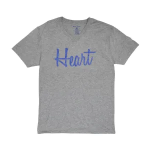 Men's - Heart Heather Grey V-Neck T-Shirt