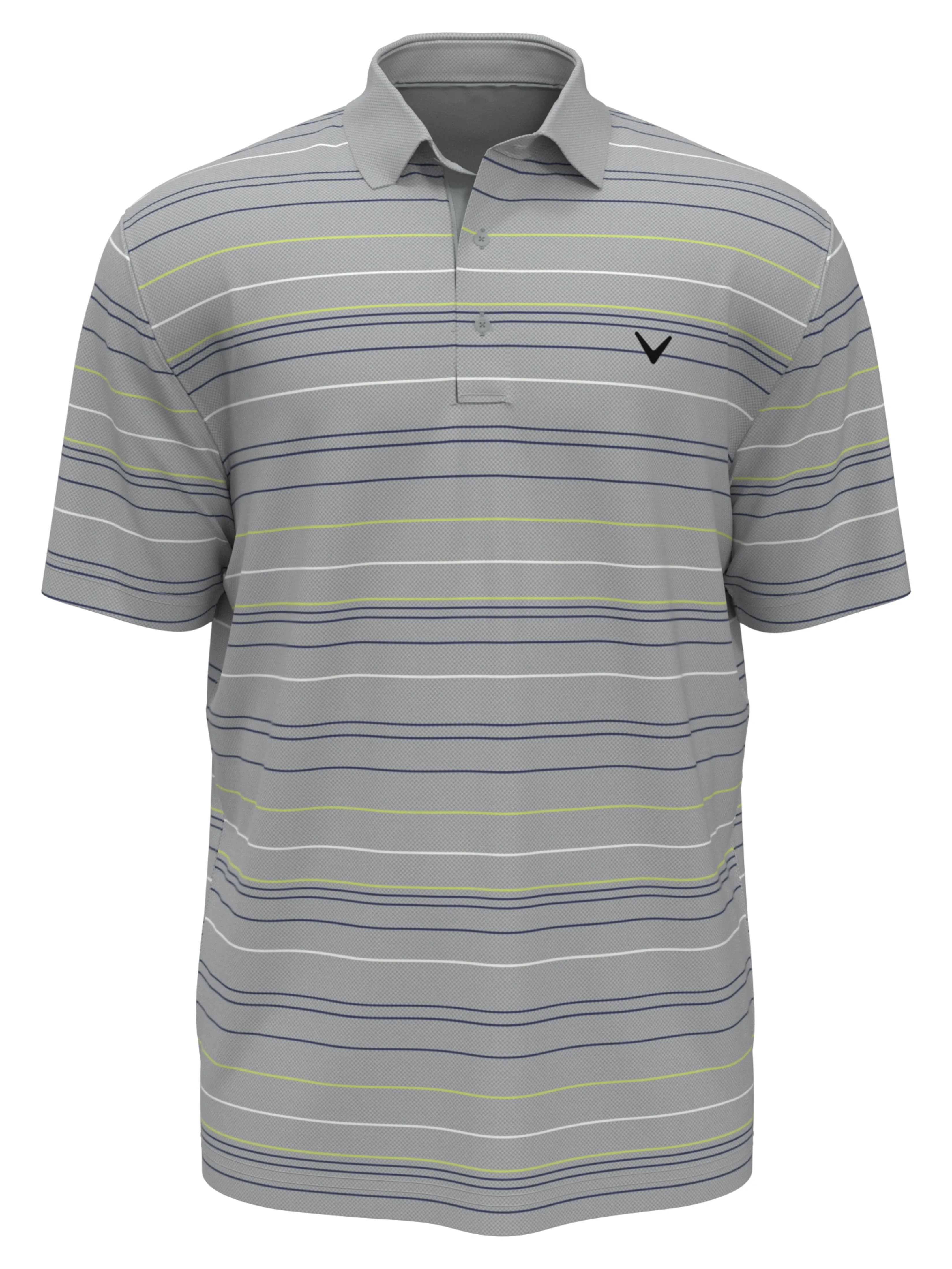 Mens Mosaic Stripe Golf Polo