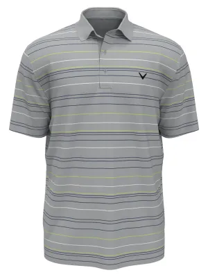 Mens Mosaic Stripe Golf Polo