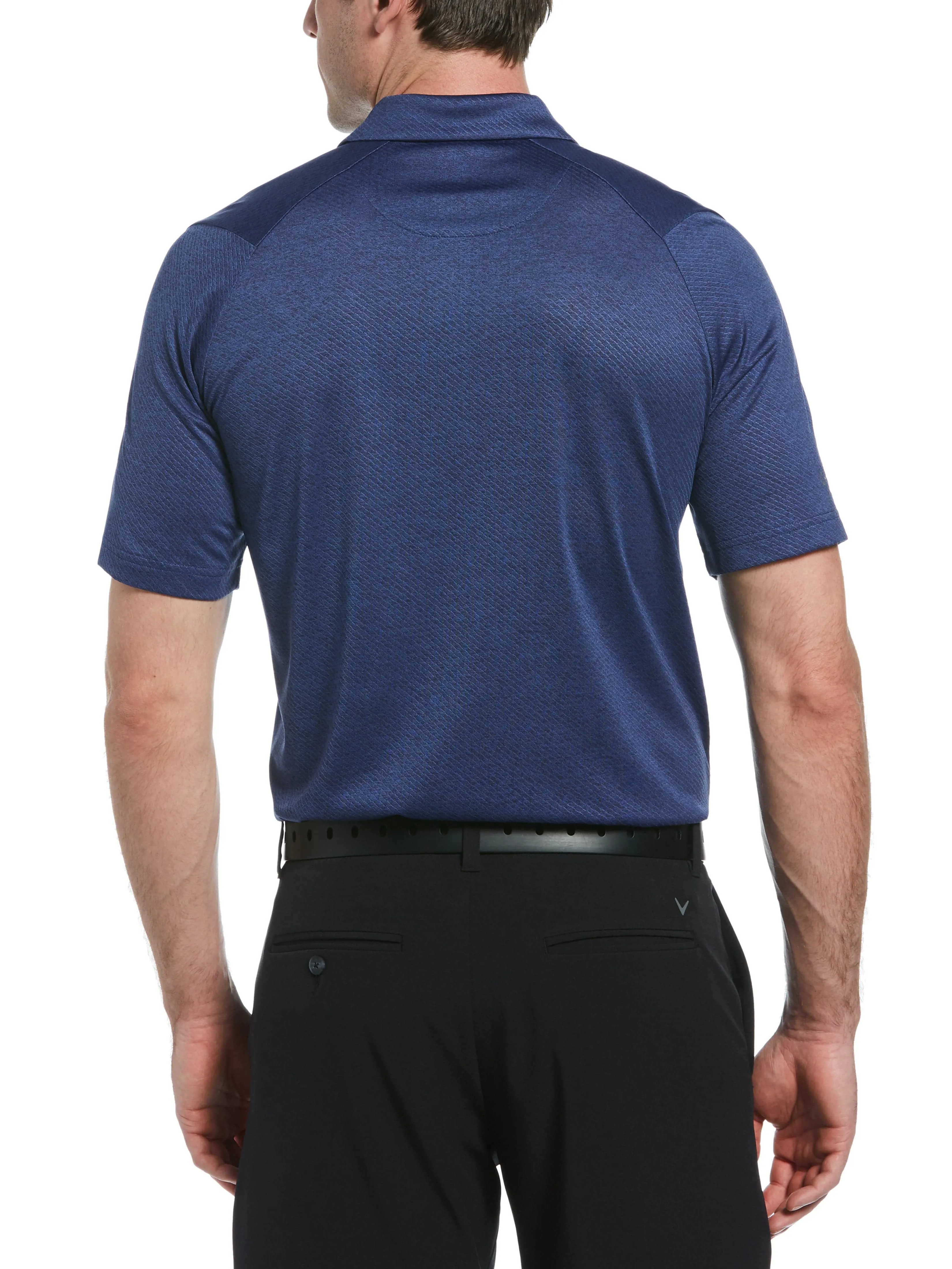 Mens Swing Tech™ Ventilated Heather Jacquard Polo