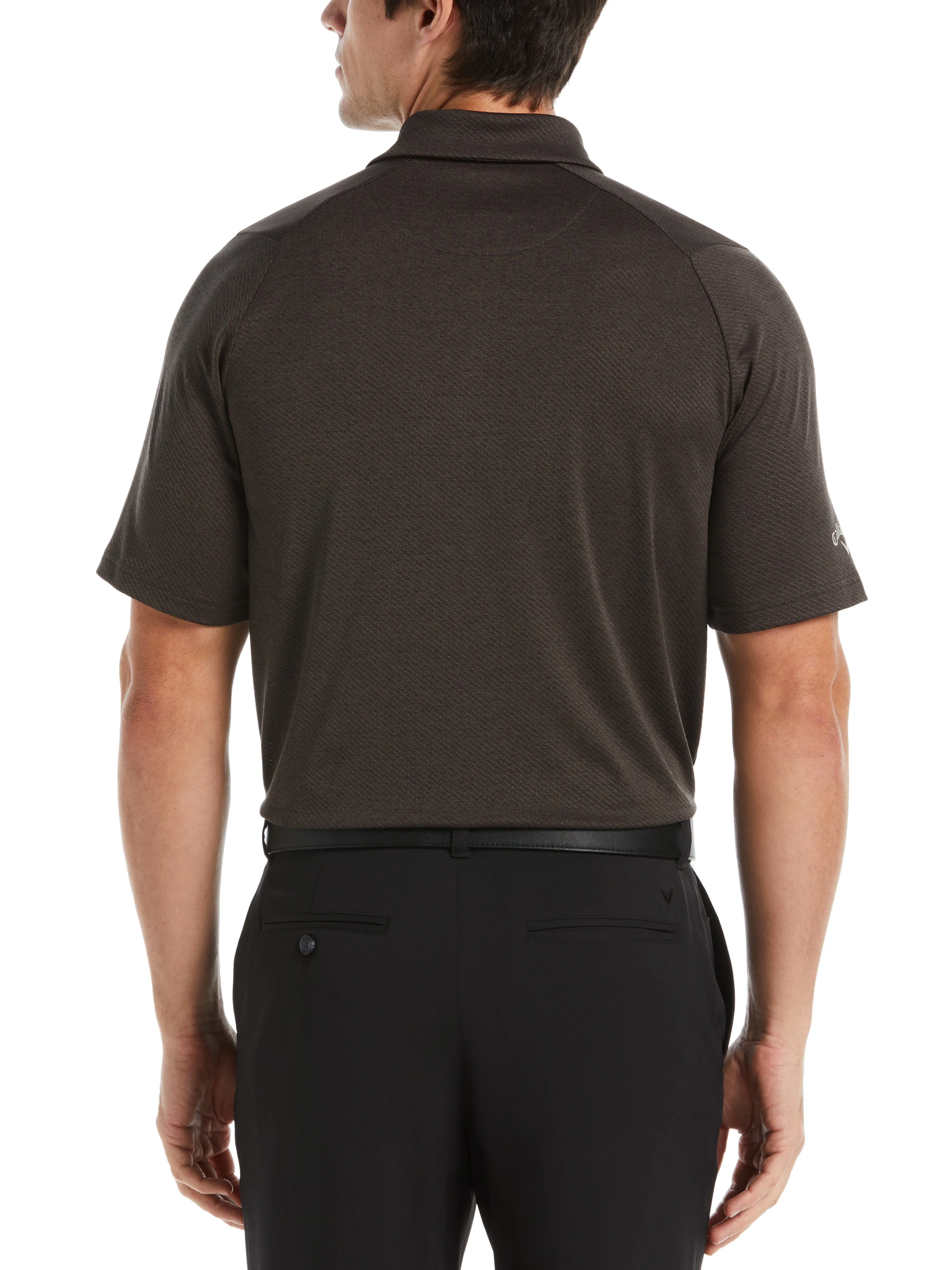 Mens Swing Tech™ Ventilated Heather Jacquard Polo