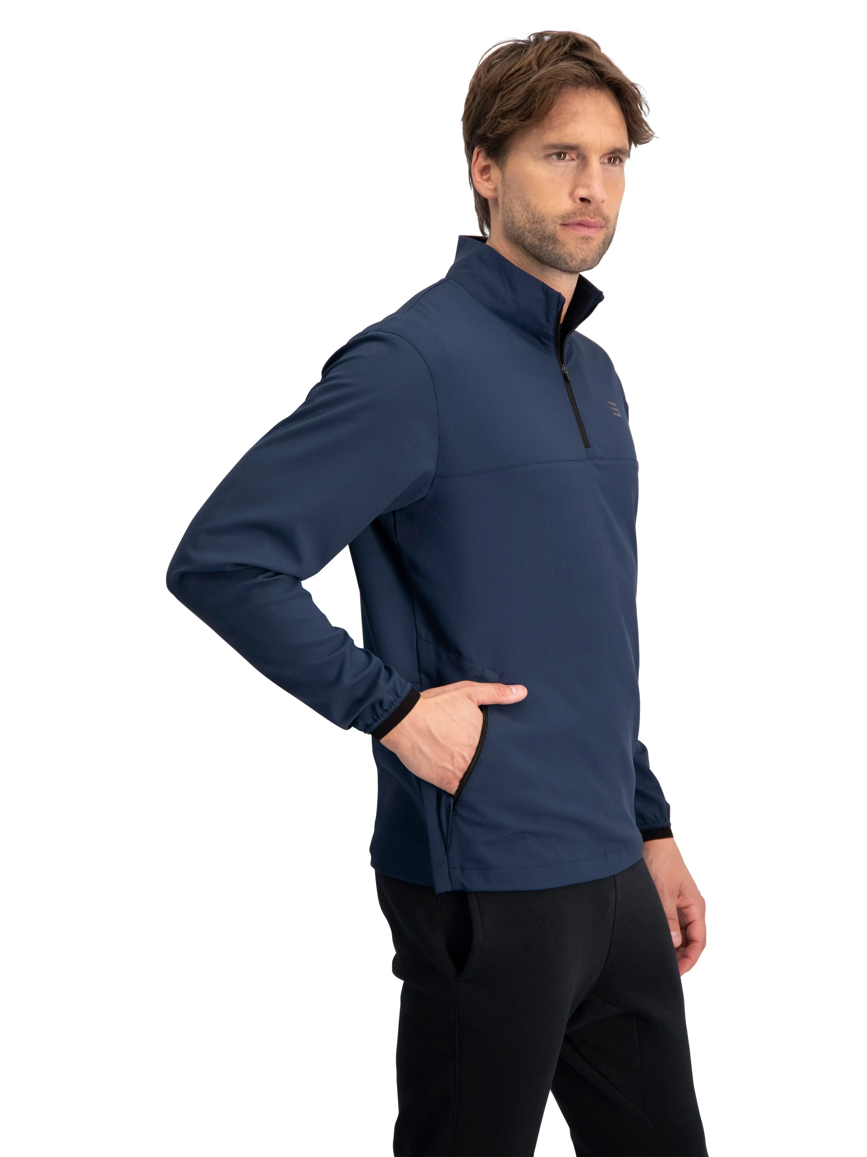 Mens Windbreaker Jackets - Half Zip Golf Pullover Wind Jacket - Vented, Dry Fit