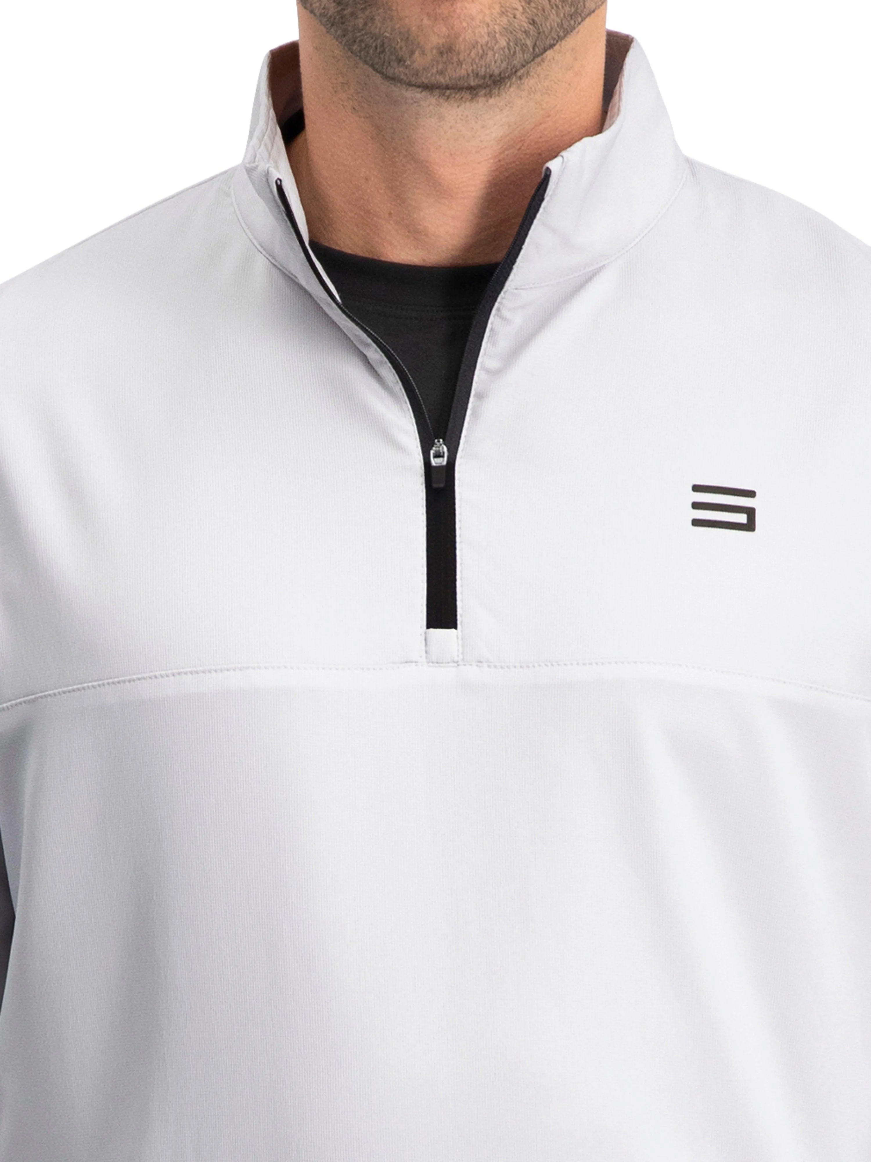Mens Windbreaker Jackets - Half Zip Golf Pullover Wind Jacket - Vented, Dry Fit