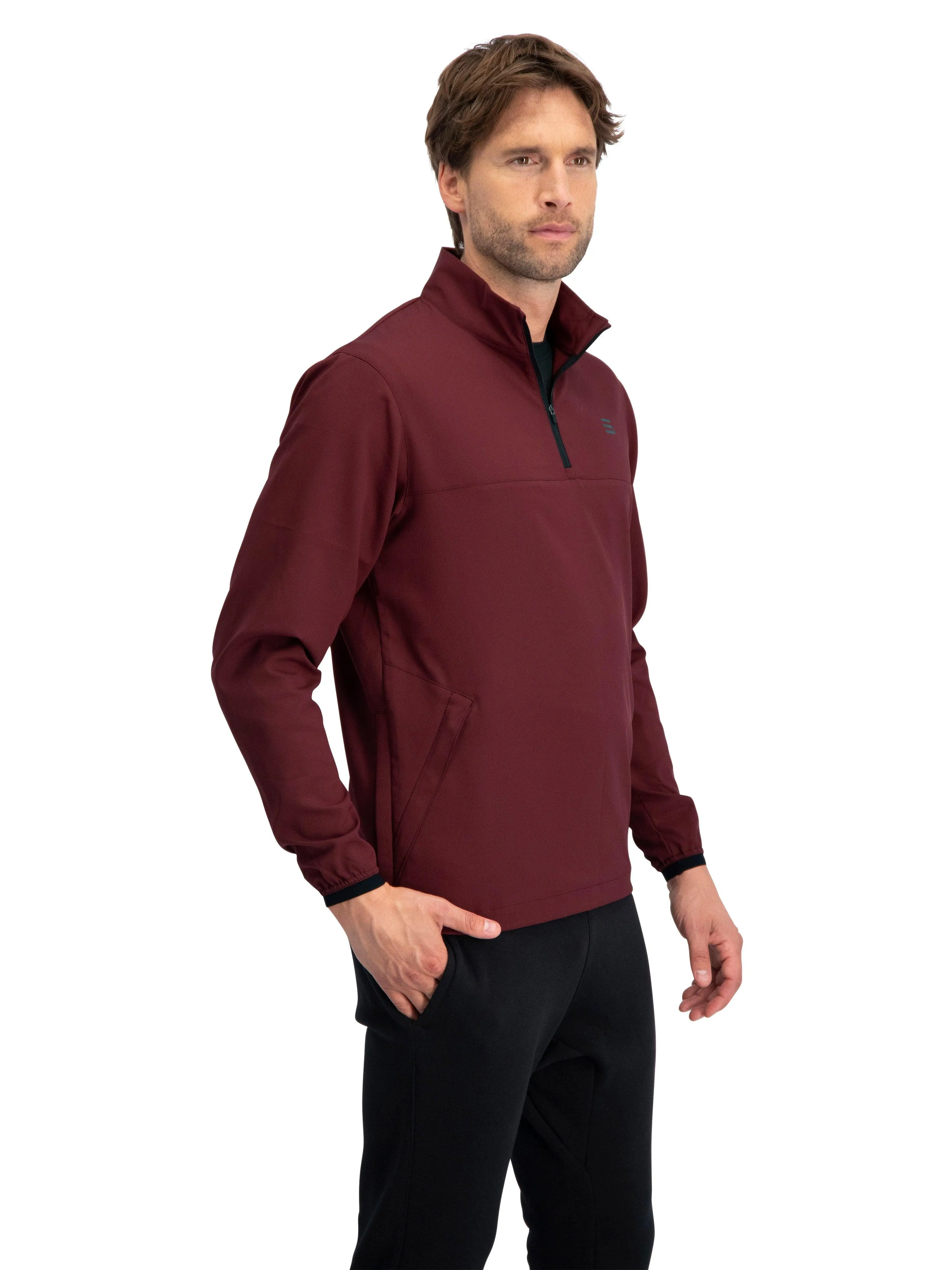 Mens Windbreaker Jackets - Half Zip Golf Pullover Wind Jacket - Vented, Dry Fit