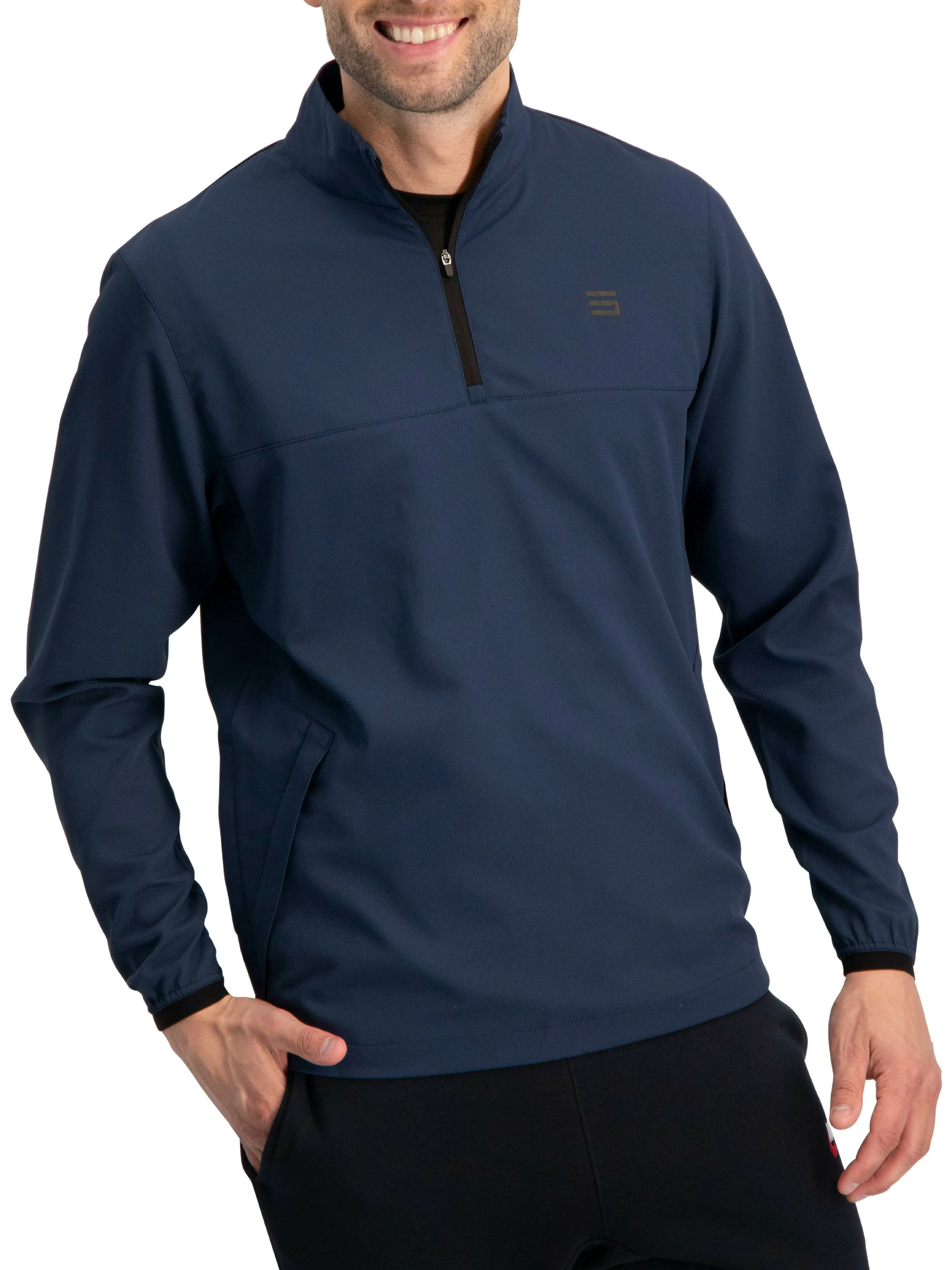 Mens Windbreaker Jackets - Half Zip Golf Pullover Wind Jacket - Vented, Dry Fit